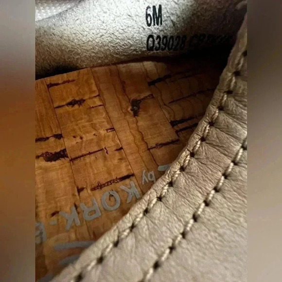 KORKS by Kork-Ease Lillis Light Grey Leather Slip On‎ Shoes Sz 6 - Picture 8 of 10